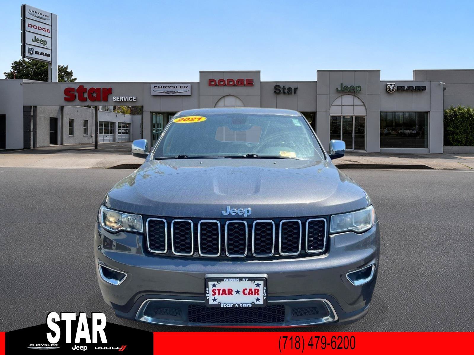 Used 2021 Granite Crystal Metallic Clearcoat Jeep Limited image 4