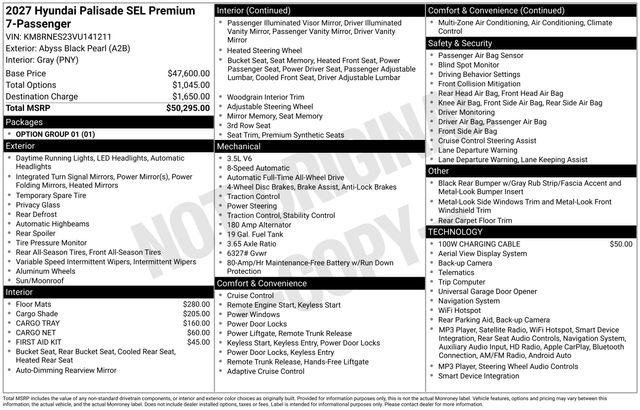 New 2027 Black Hyundai SEL image 4