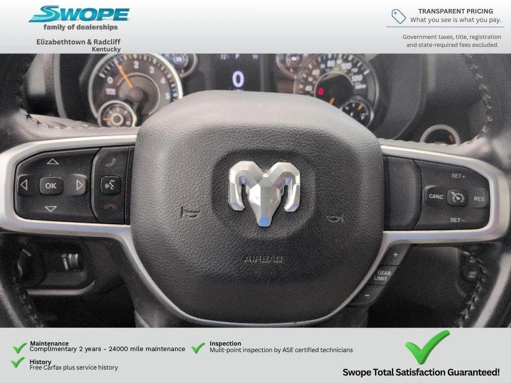 Used 2021 Hydro Blue Pearlcoat Ram Big Horn image 17