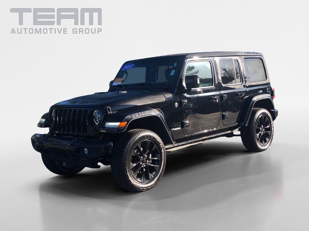 Used 2022 Black Jeep Unlimited Sahara High Altitude image 3