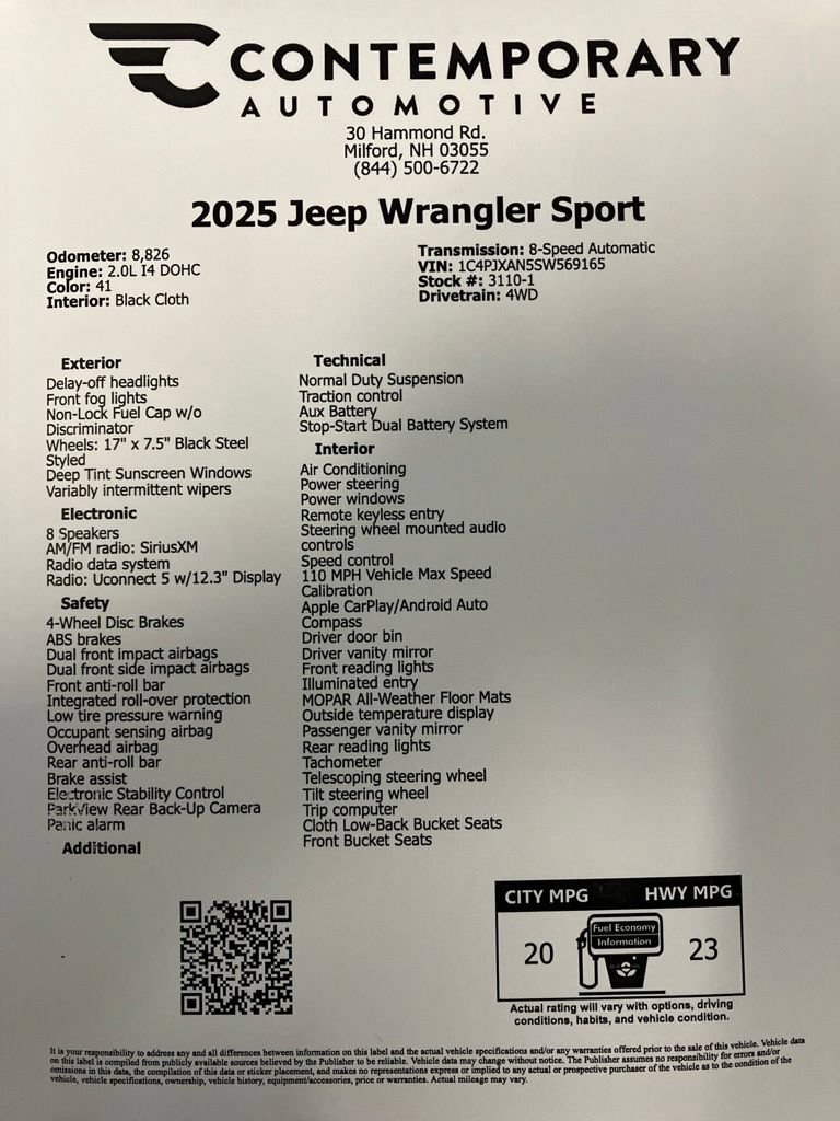 Used 2025 41 Jeep Sport image 29