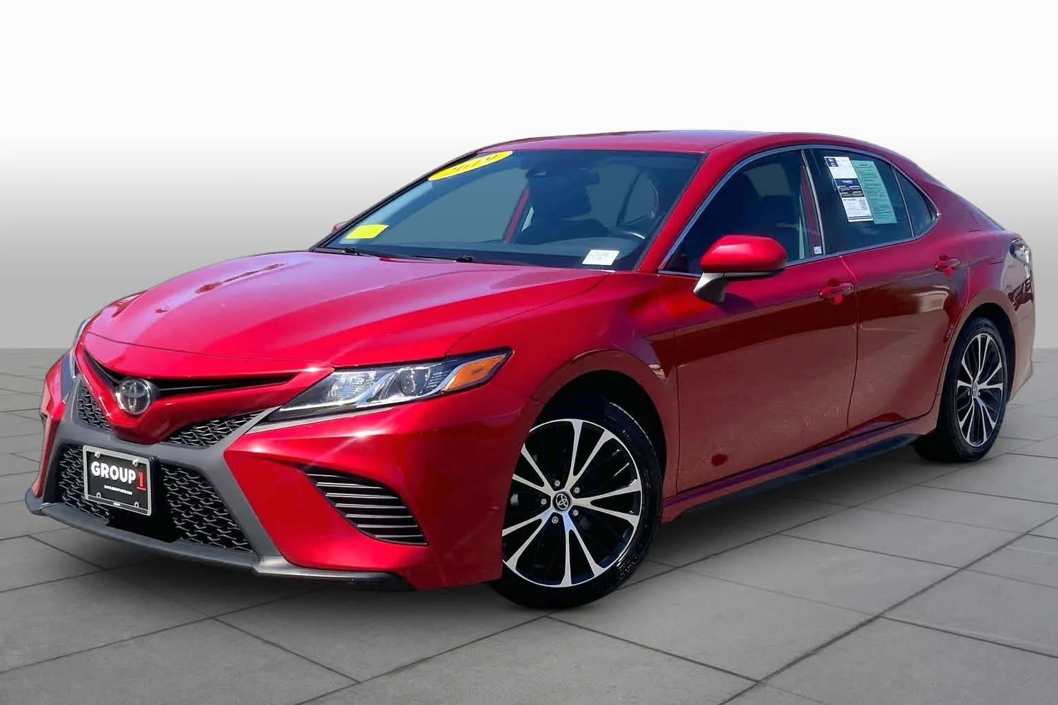 Certified Used 2019 Supersonic Red Toyota SE image 2
