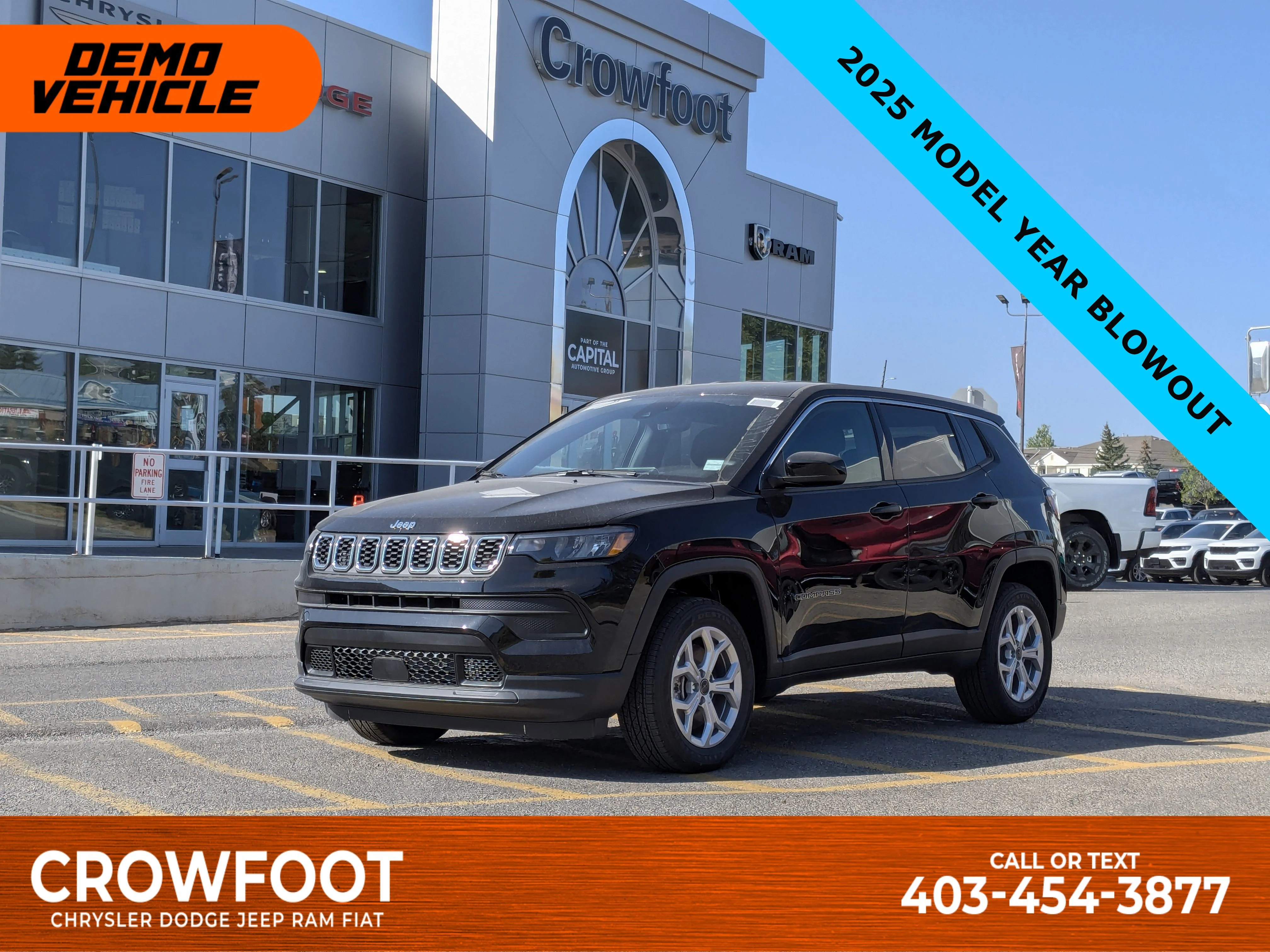 New 2025 Black Jeep Sport - - Forward Collision Warning - LED Head Lamps - Heated Seats and More! image 1