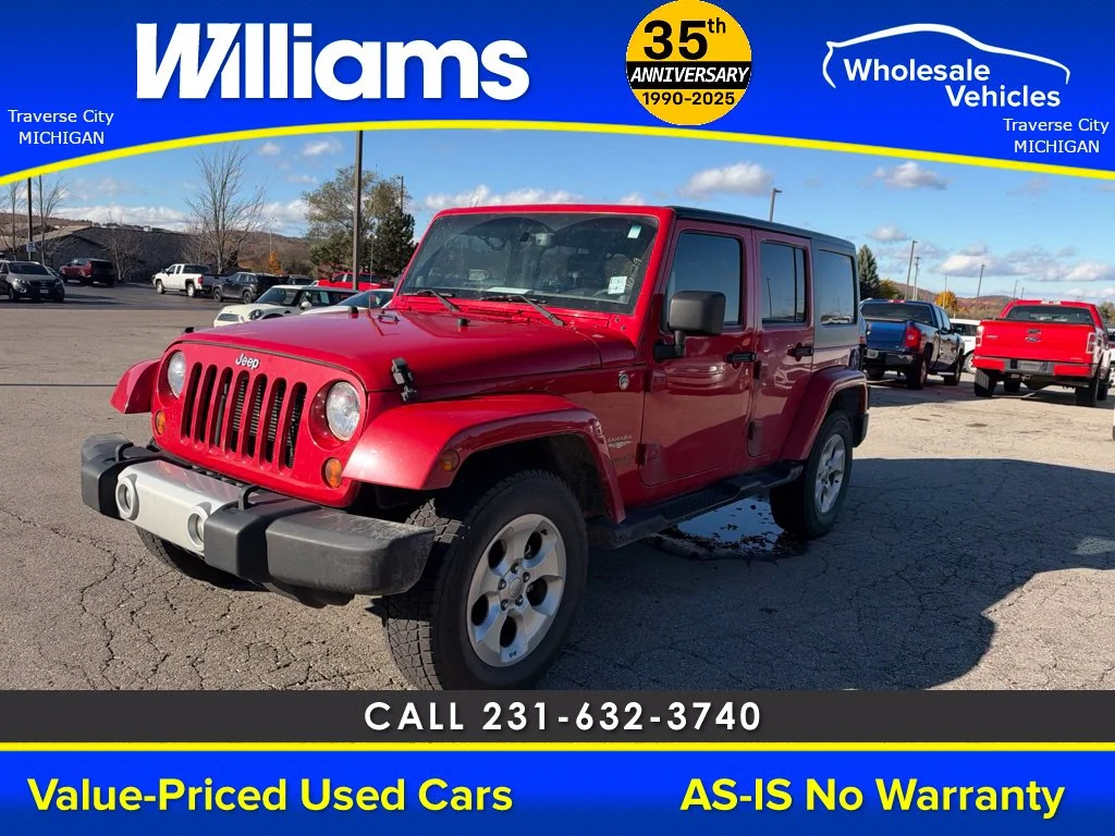 Used 2013 Flame Red Jeep Unlimited Sahara image 17
