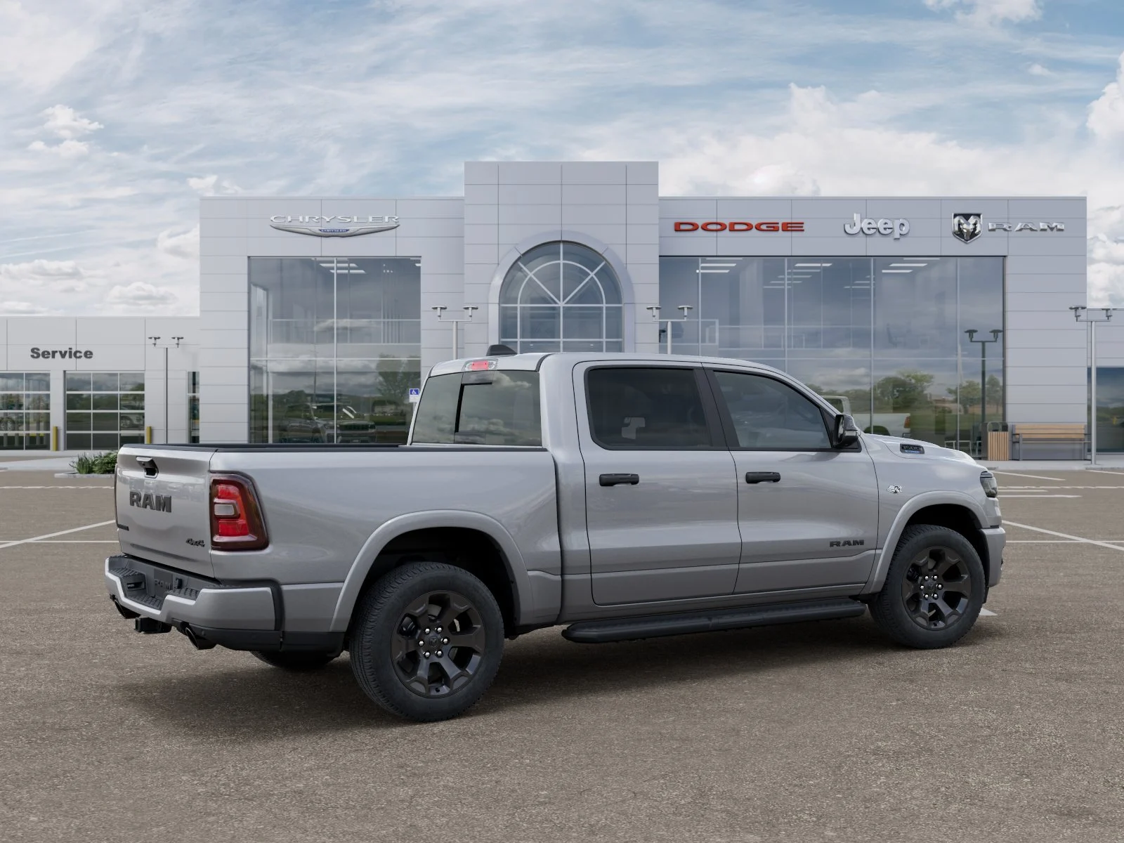 New 2026 Billet Silver Metallic Clear-Coat Exterior Paint RAM Big Horn/Lone Star image 40