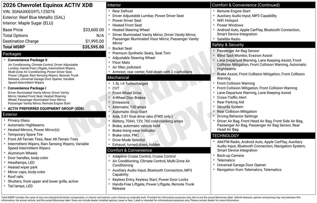 Used 2026 Blue Chevrolet ACTIV image 31