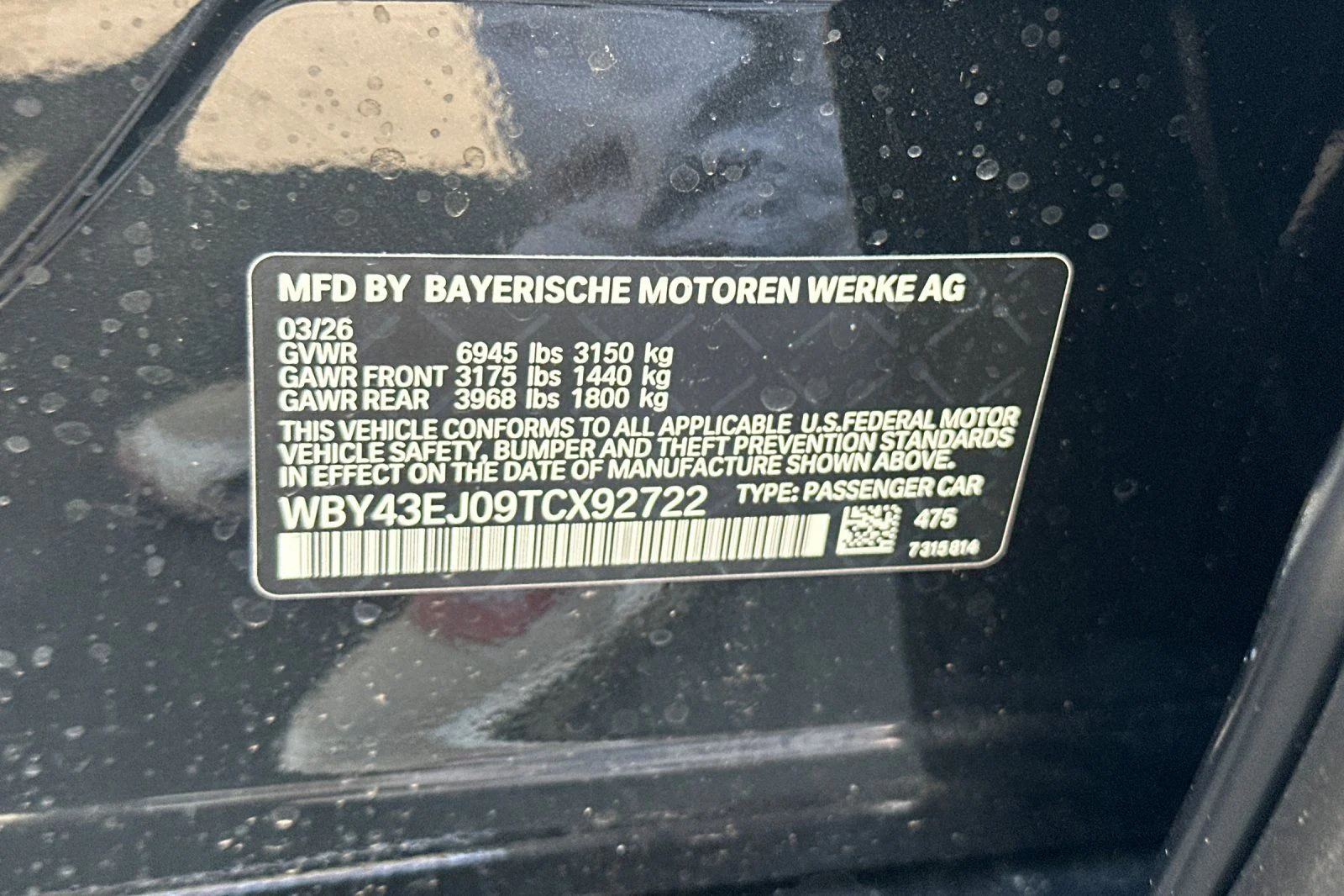 New 2026 Black Sapphire Metallic BMW eDrive50 image 22