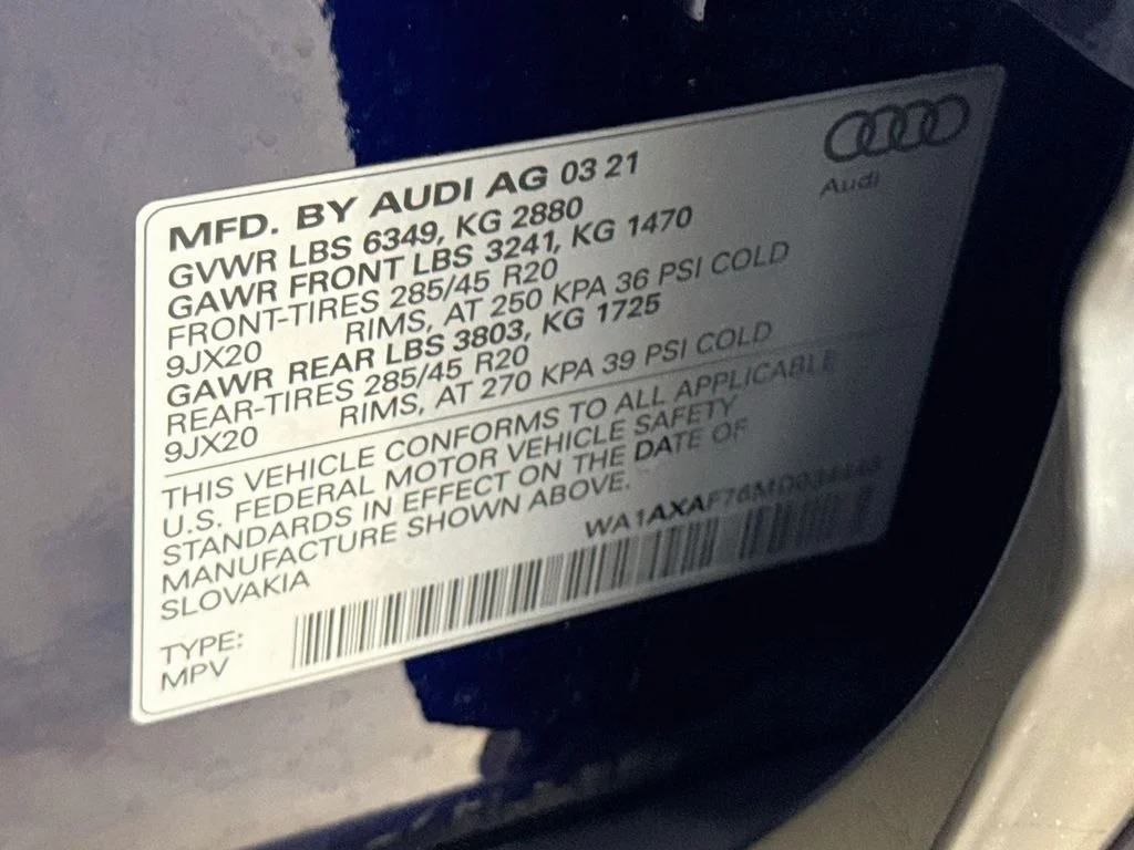 Used 2021 Blue Audi 55 Premium image 33