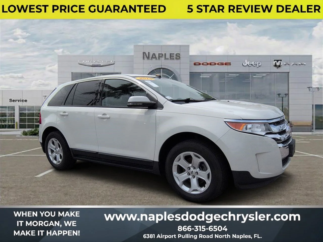 Used 2013 White Suede Ford SEL image 1
