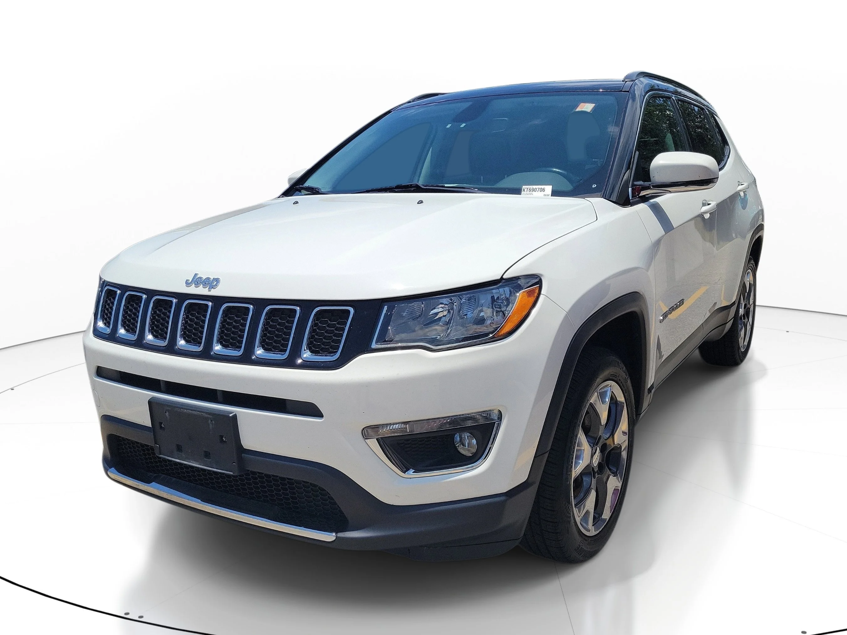 Used 2019 White Clearcoat Jeep Limited image 3