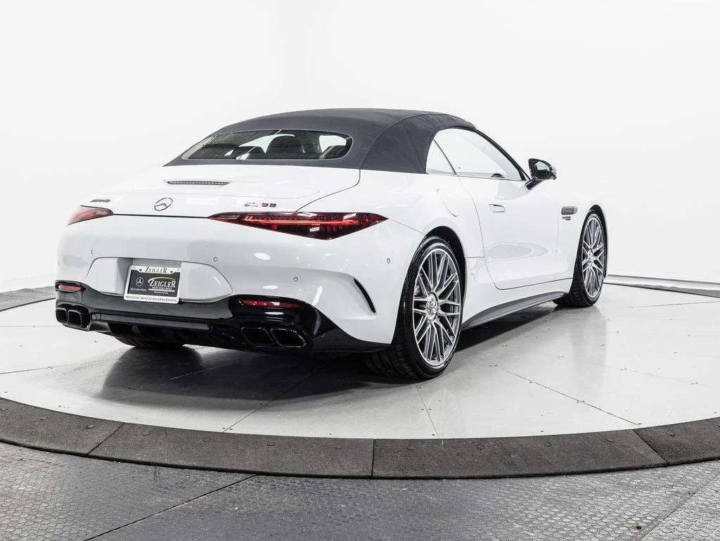 Used 2022 MANUFAKTUR Moonlight White Metallic Mercedes-Benz SL 55 AMG® image 35