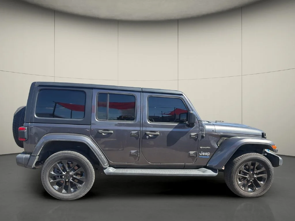 Used 2022 Gray Jeep Unlimited Sahara 4xe image 8