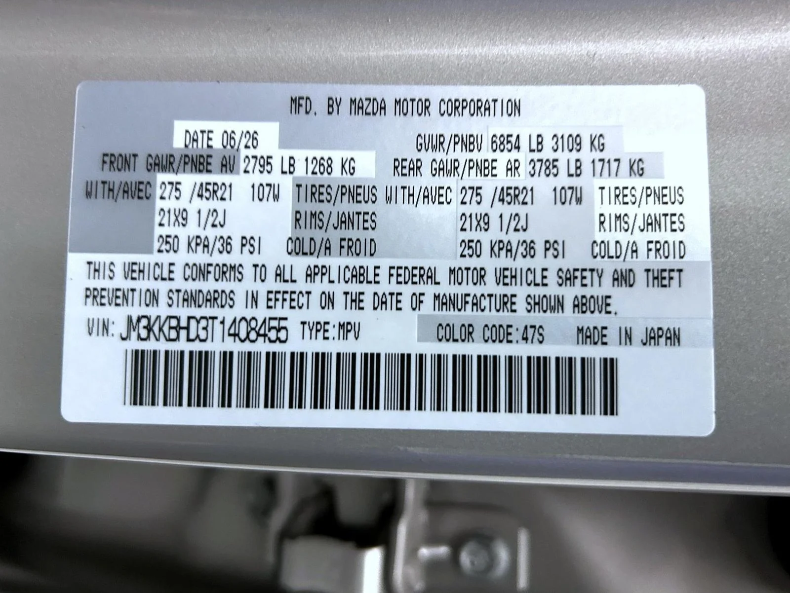 New 2026 Platinum Quartz Metallic Mazda 3.3 Turbo Preferred AWD image 27