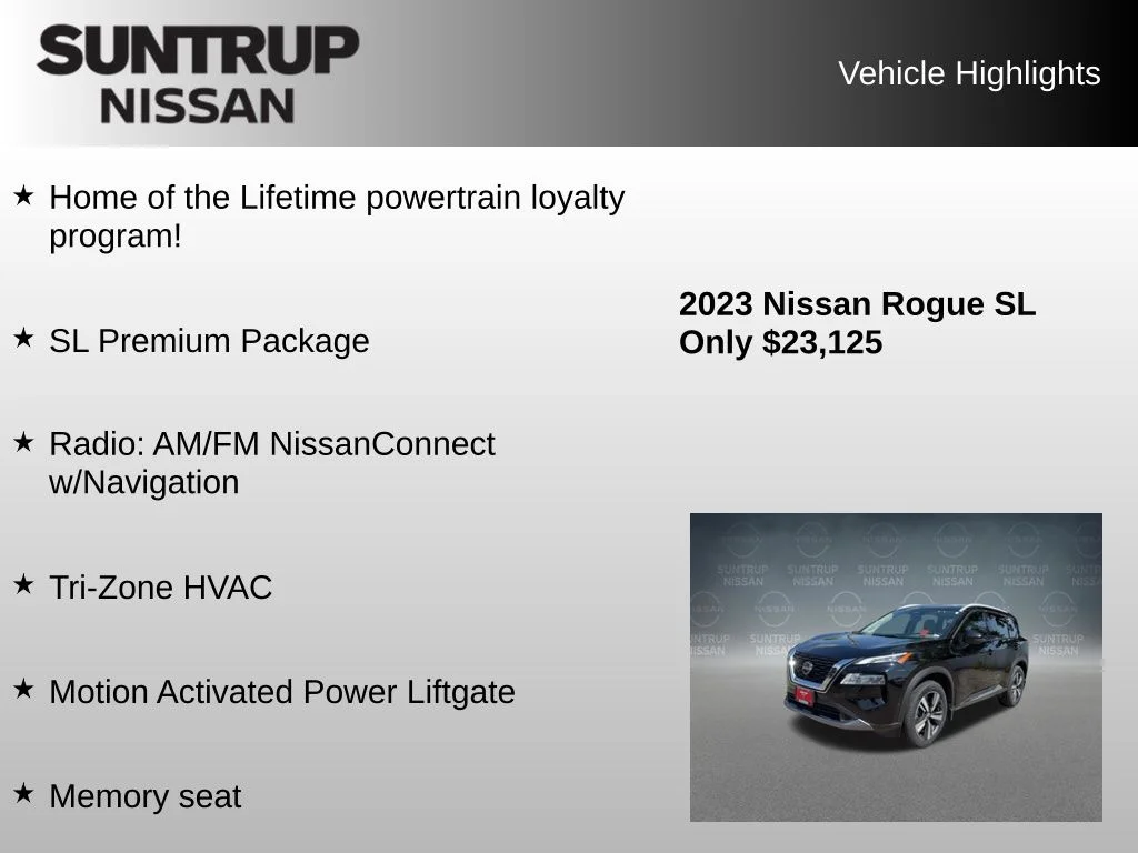 Used 2023 Black Nissan SL image 8