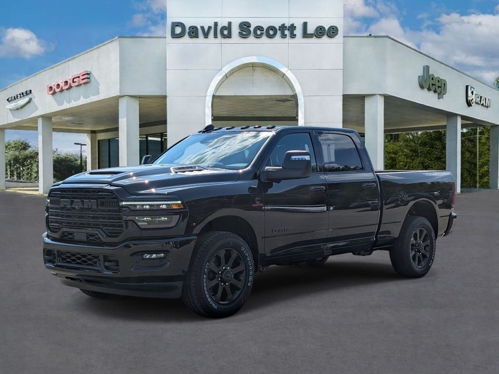 New 2026 Diamond Black Crystal Pearl-Coat Exterior Paint RAM Laramie image 2