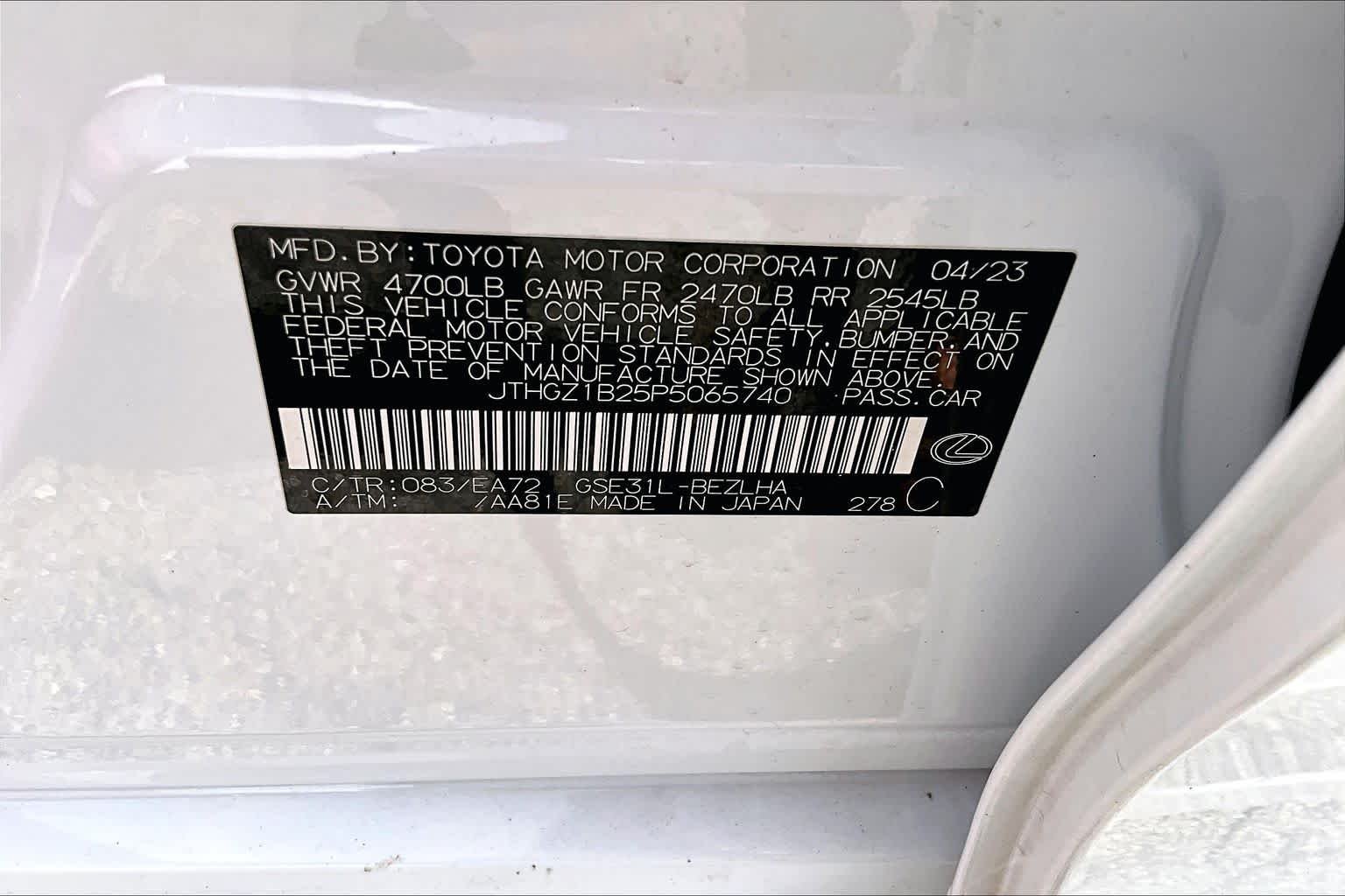Certified Used 2023 ULTRA WHITE Lexus F SPORT image 34