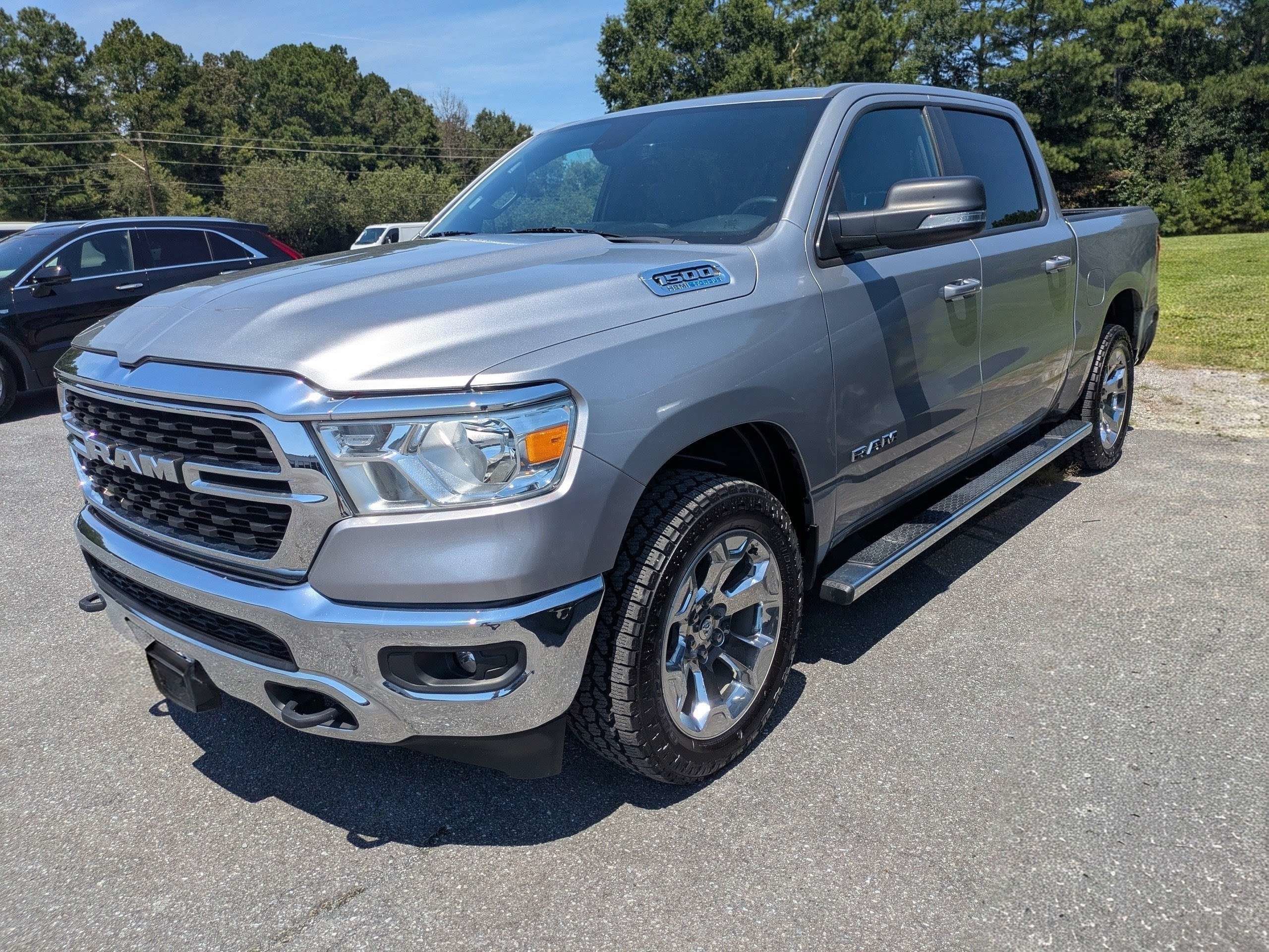 Used 2022 Billet Silver Metallic Clearcoat Ram Lone Star image 2