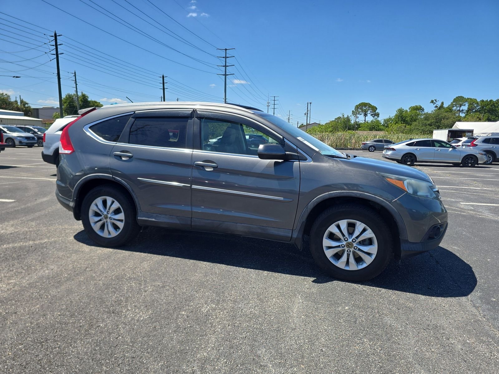 Used 2012 Honda CR-V EX-L with VIN 2HKRM4H75CH610827 for sale in Port Richey, FL