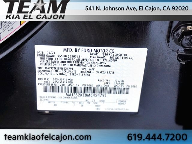 Used 2021 Black Ford Titanium image 36