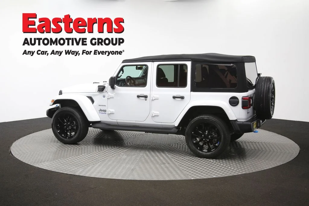 Used 2022 White Jeep Unlimited Sahara 4xe image 63