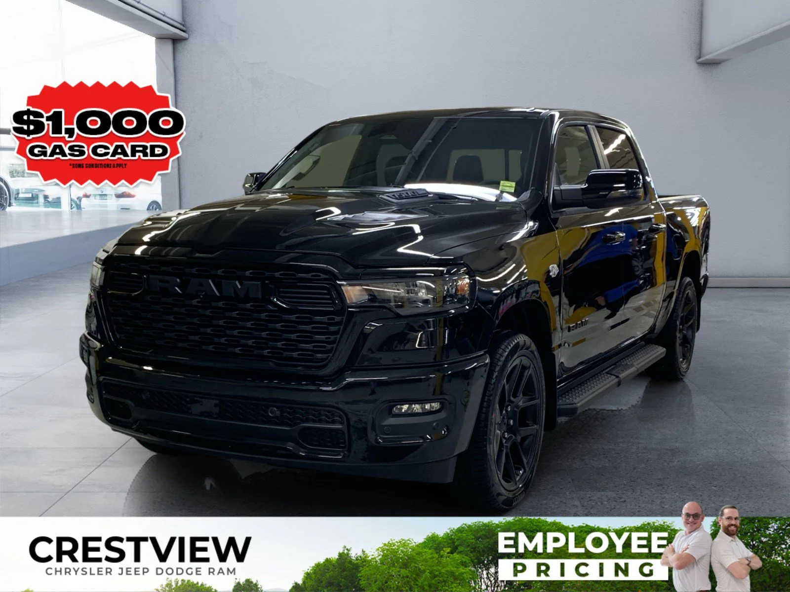 New 2026 Diamond Black Crystal Pearl Ram Sport image 1