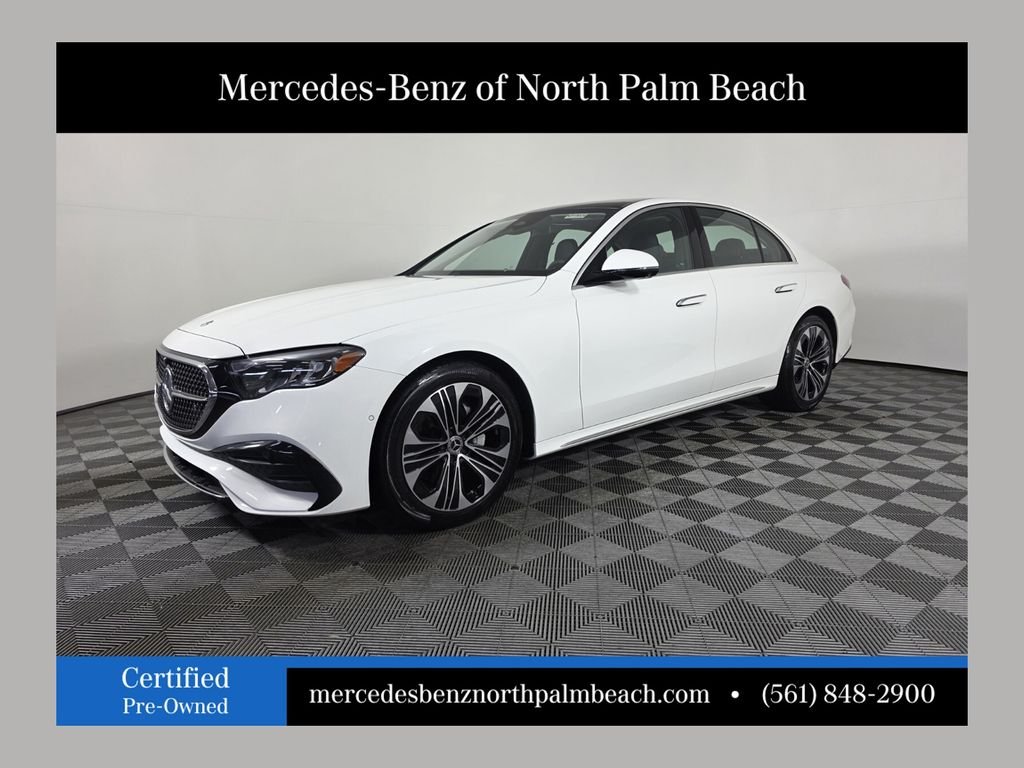Certified Used 2025 White Mercedes-Benz E 350 image 1