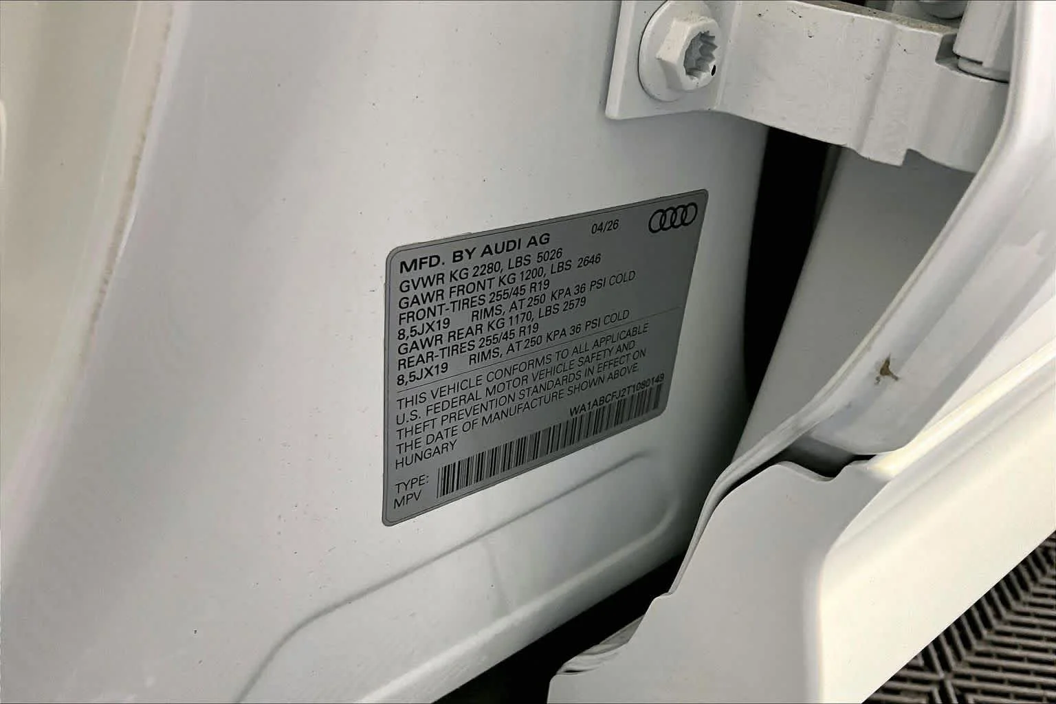 New 2026 Arkona White/Z9 Audi S line image 18