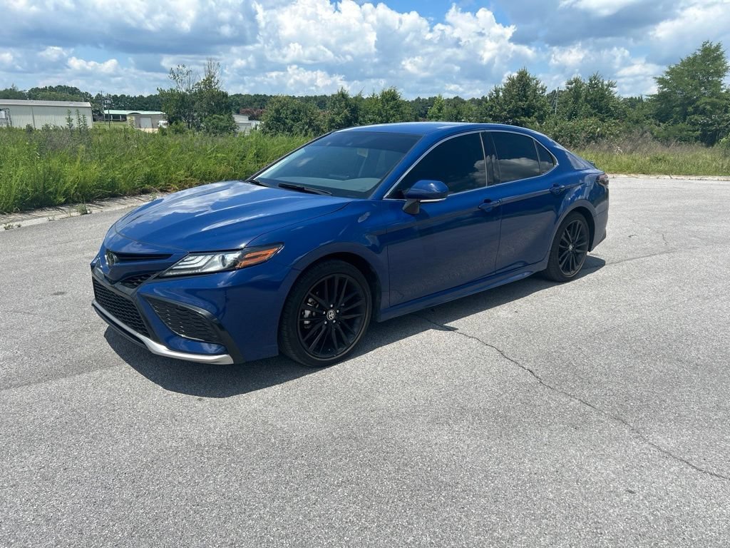 Used 2024 Blue Toyota XSE image 1