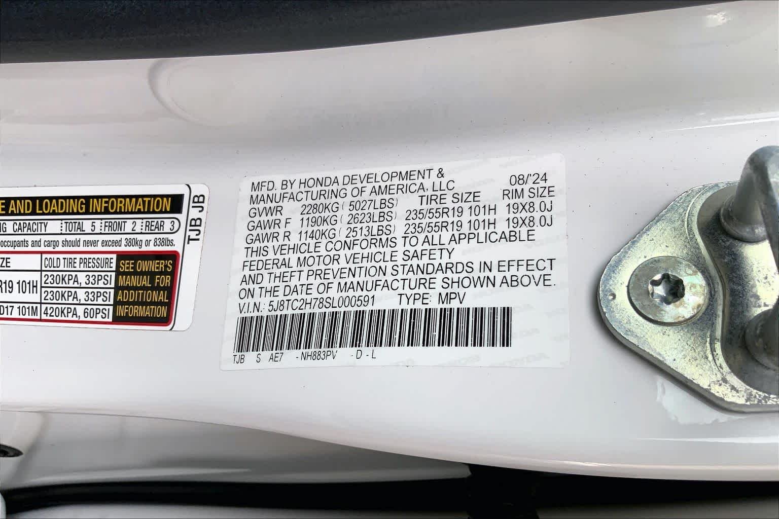 Used 2025 Platinum White Pearl Acura w/Advance Package image 34