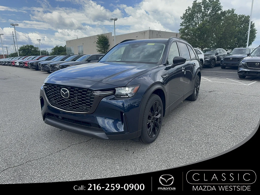 New 2026 Deep Crystal Blue Mica Mazda 3.3 Turbo Premium Sport AWD image 1