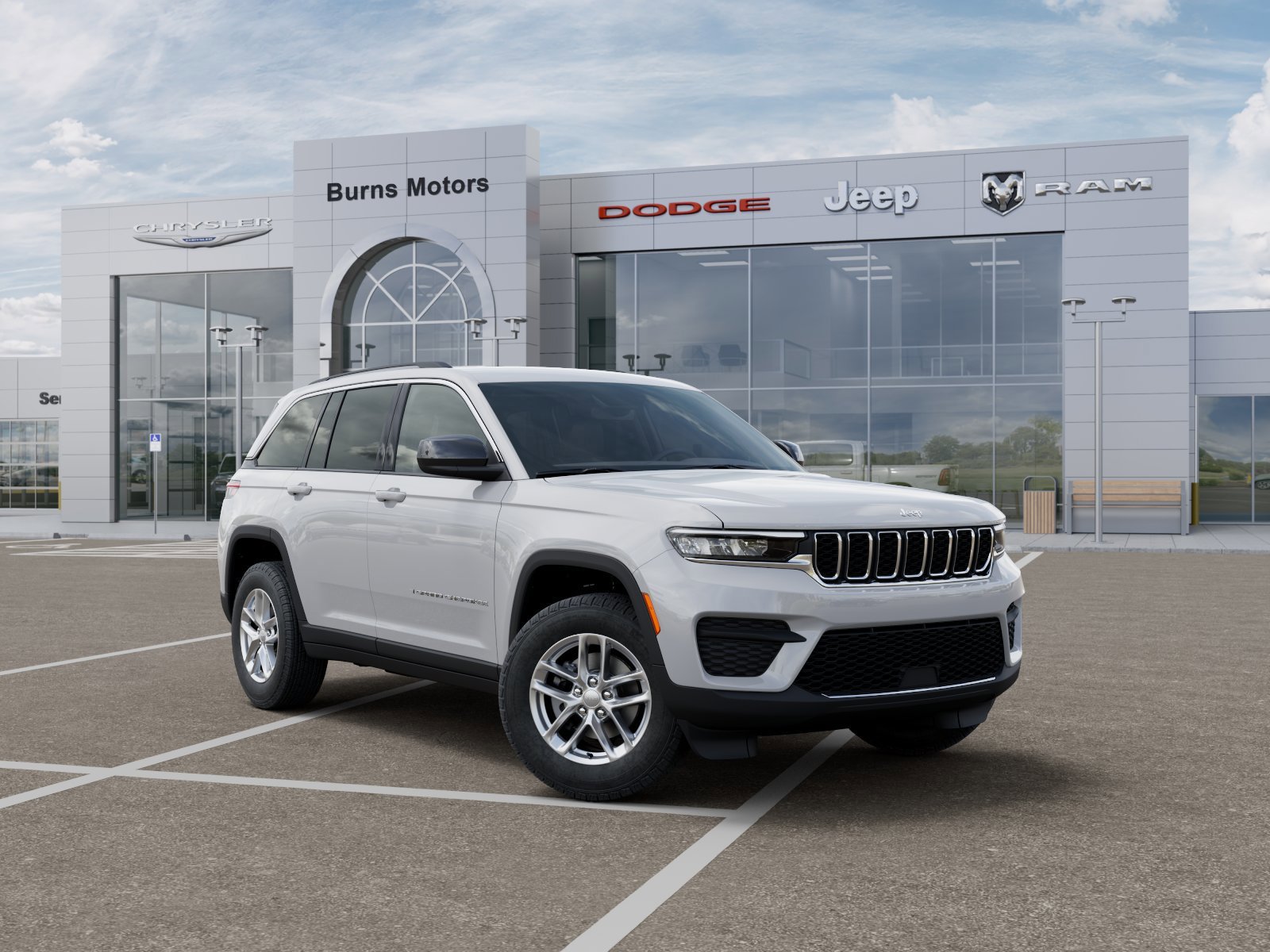 New 2026 Bright White Clear-Coat Exterior Paint Jeep Laredo X image 5