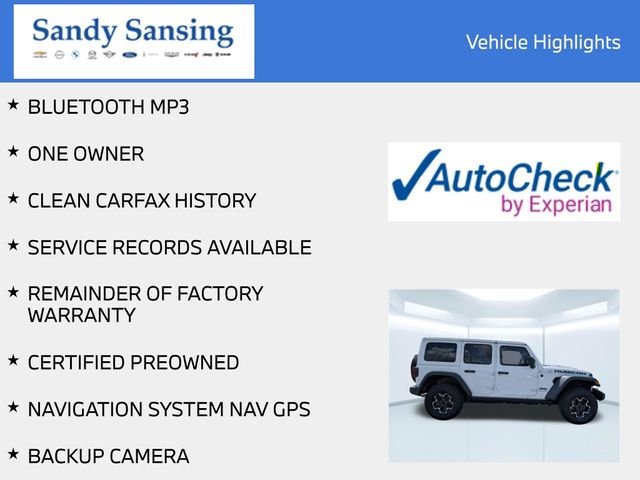 Used 2023 White Jeep Rubicon 4xe image 6