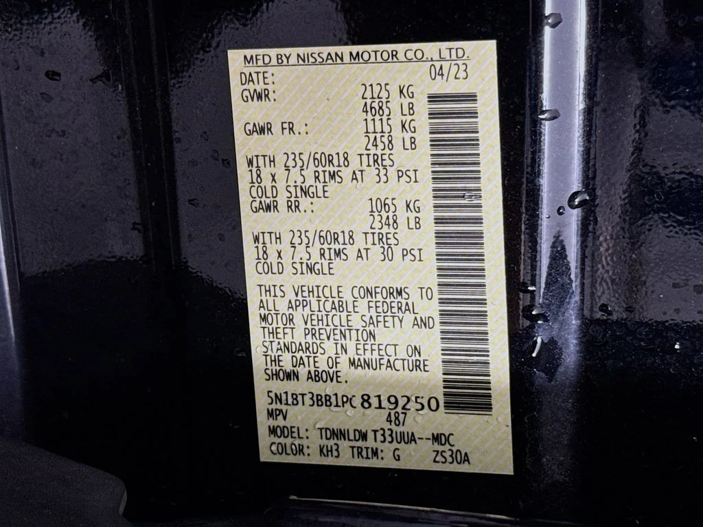 Used 2023 Black Nissan SV image 29