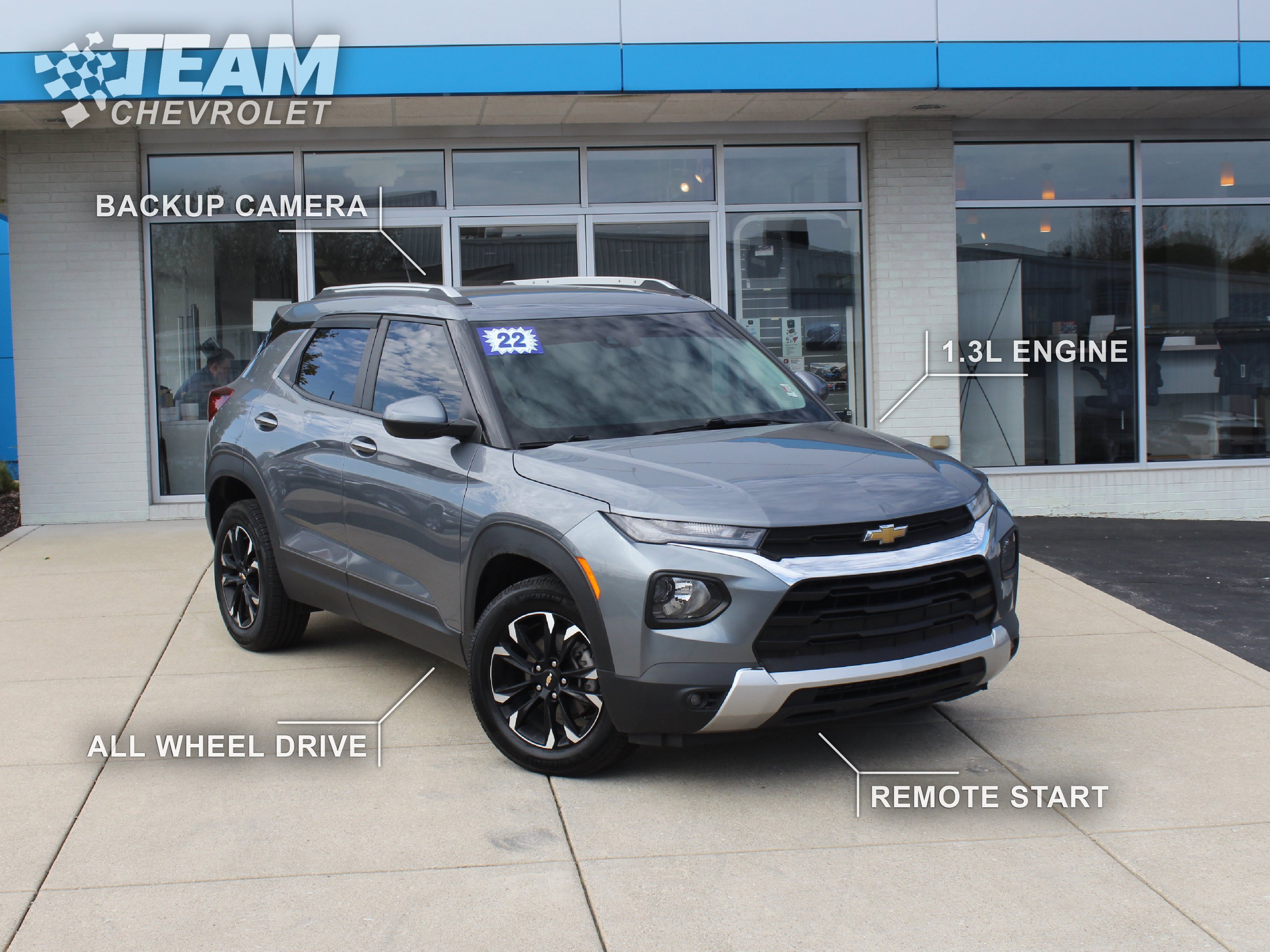 Used 2022 Chevrolet Trailblazer LT with VIN KL79MRSL7NB051589 for sale in Valparaiso, IN