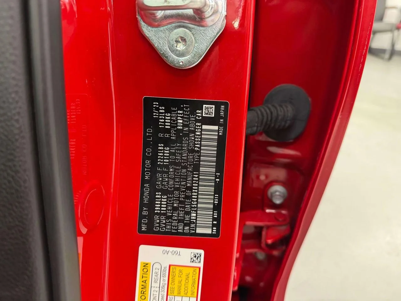 Used 2024 Rallye Red Honda  image 15
