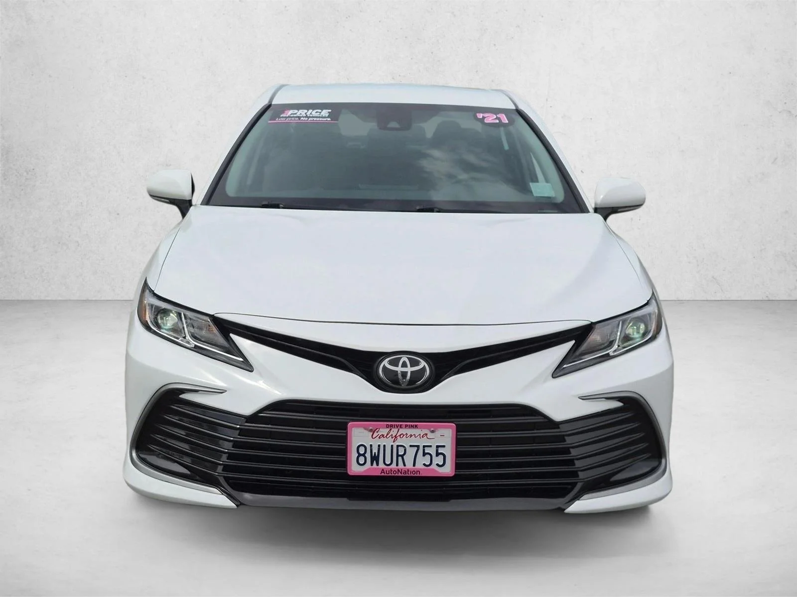 Used 2021 Super White Toyota LE image 2