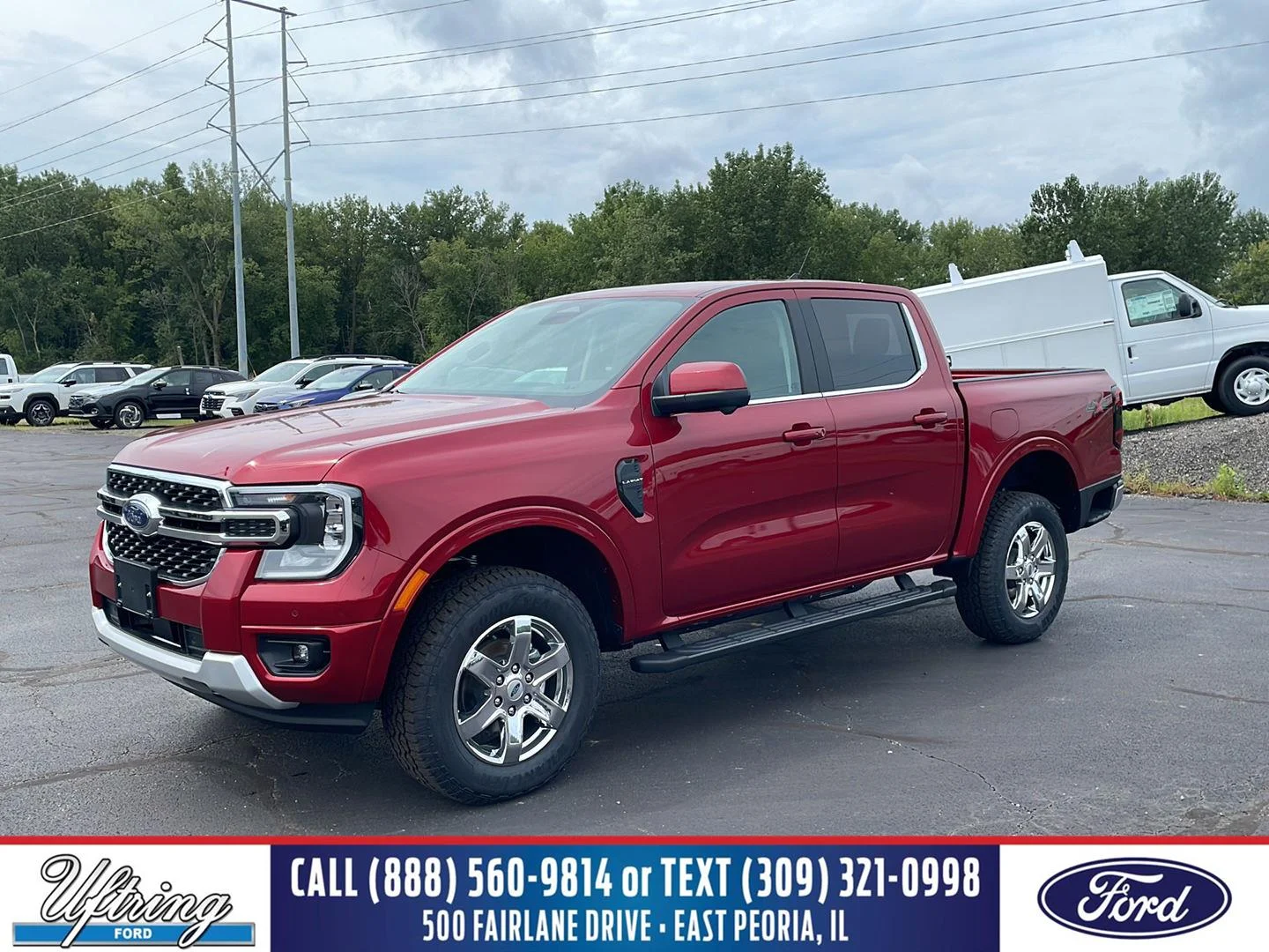 New 2026 Ruby Red Metallic Tinted Clearcoat Ford LARIAT image 1
