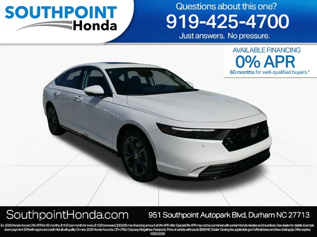 2026 Honda Accord EX-L