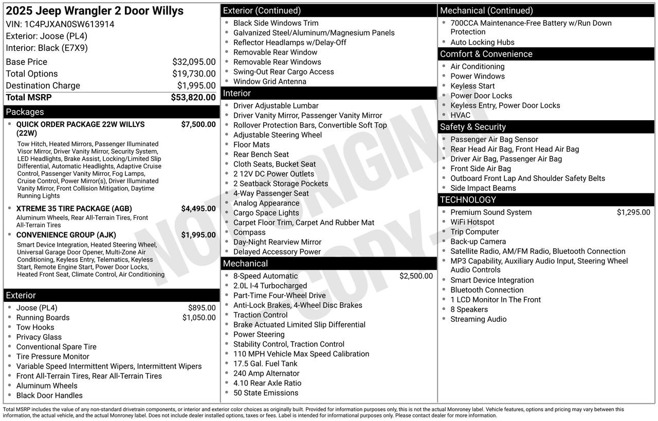 Used 2025 Orange Jeep Willys image 34