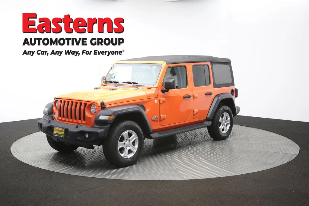 Used 2018 Orange Jeep Unlimited Sport S image 54