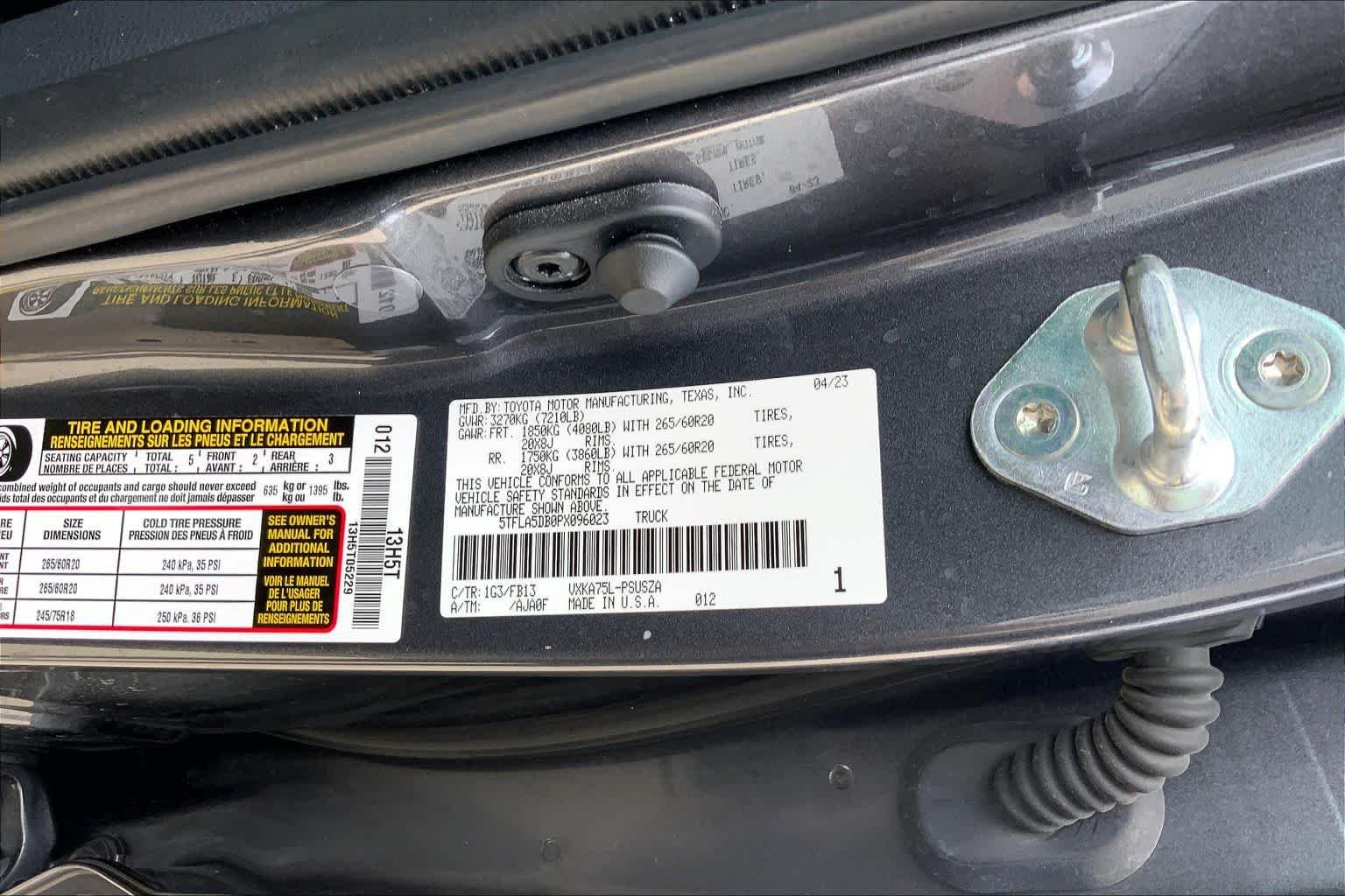Used 2023 Magnetic Gray Metallic Toyota SR5 image 36