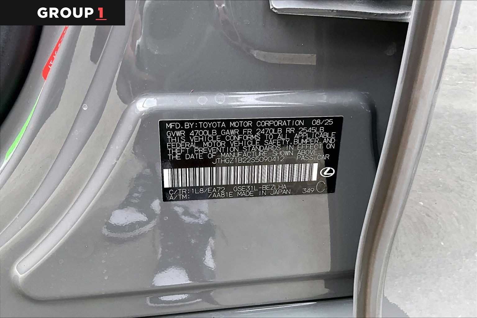 Used 2025 Incognito Lexus F SPORT image 35