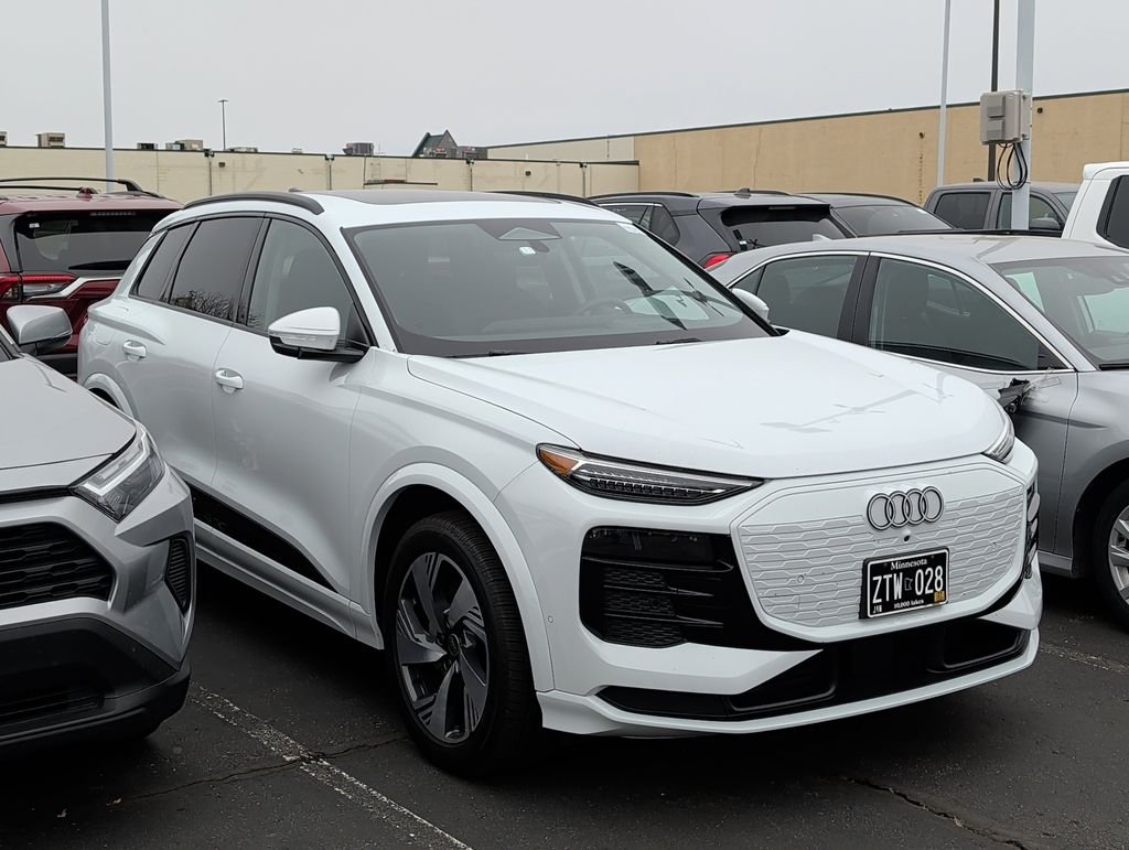 Used 2025 Audi Q6 e-tron Premium Plus with VIN WA124BGF7SA045608 for sale in Minneapolis, Minnesota