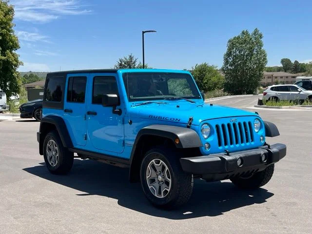 Used 2018 Blue Jeep Unlimited Rubicon image 8