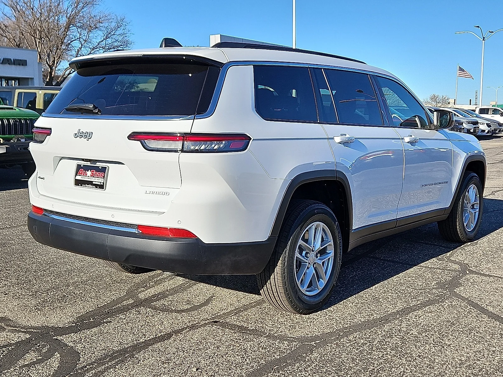 New 2025 Bright White Jeep L LAREDO X 4X4 image 3