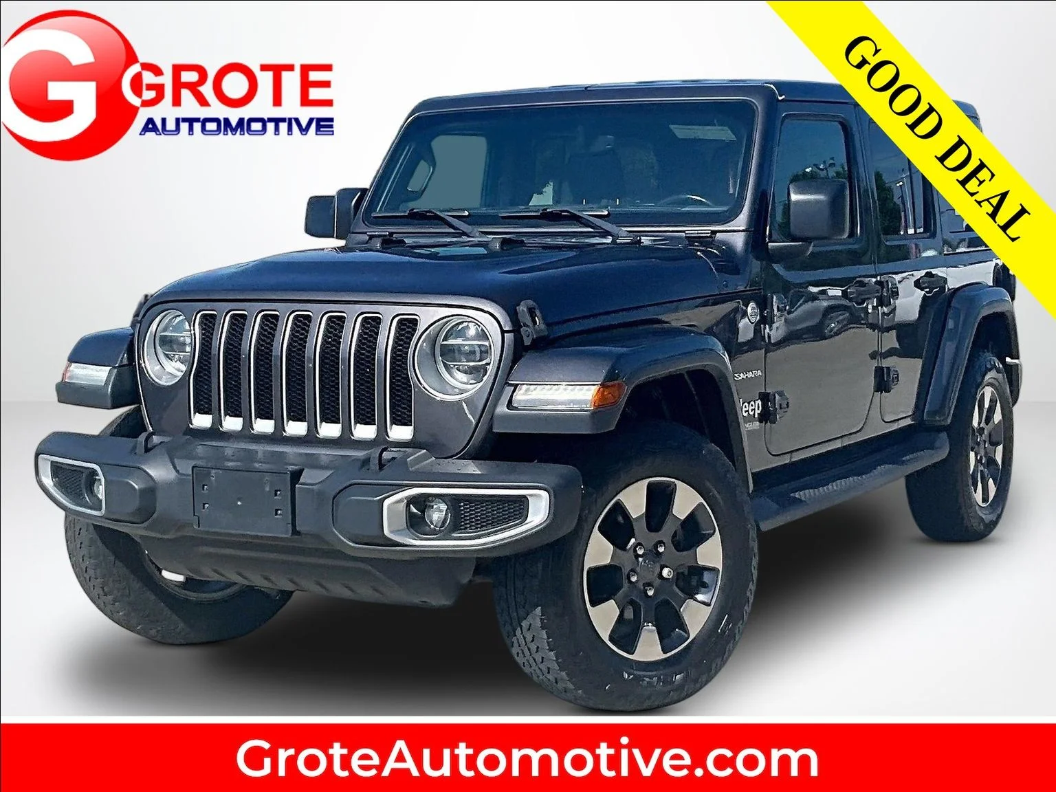 Used 2018 Gray Jeep Unlimited Sahara image 1