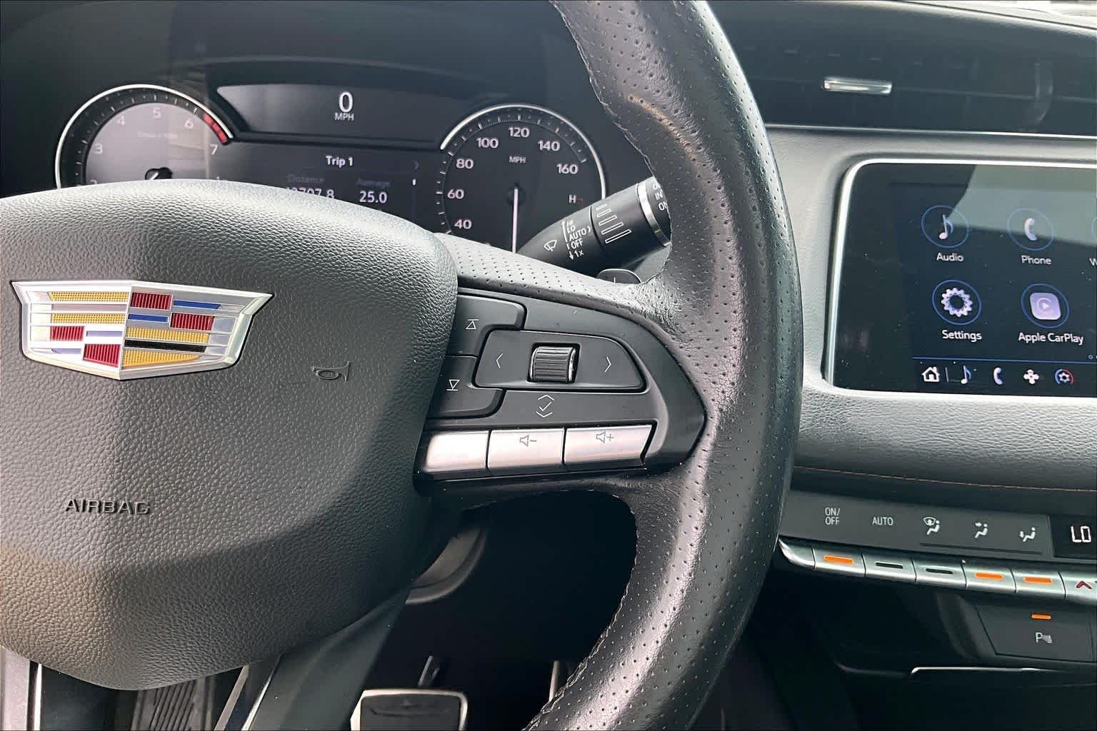 Used 2023 Crystal White Tricoat Cadillac FWD Sport image 23