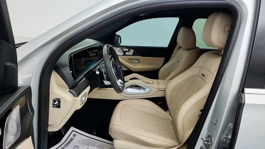 Used 2021 Iridium Silver Metallic Mercedes-Benz AMG® GLS 63 4MATIC+ SUV w/ Carbon Fiber Trim & Captain