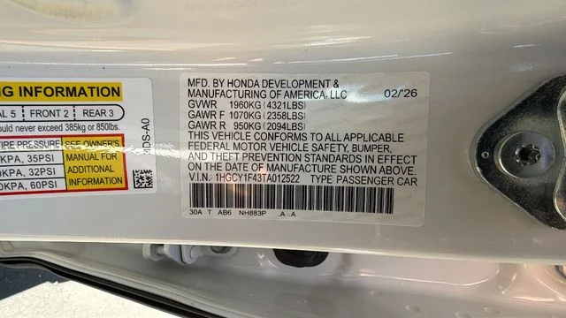 New 2026 White Honda SE image 33