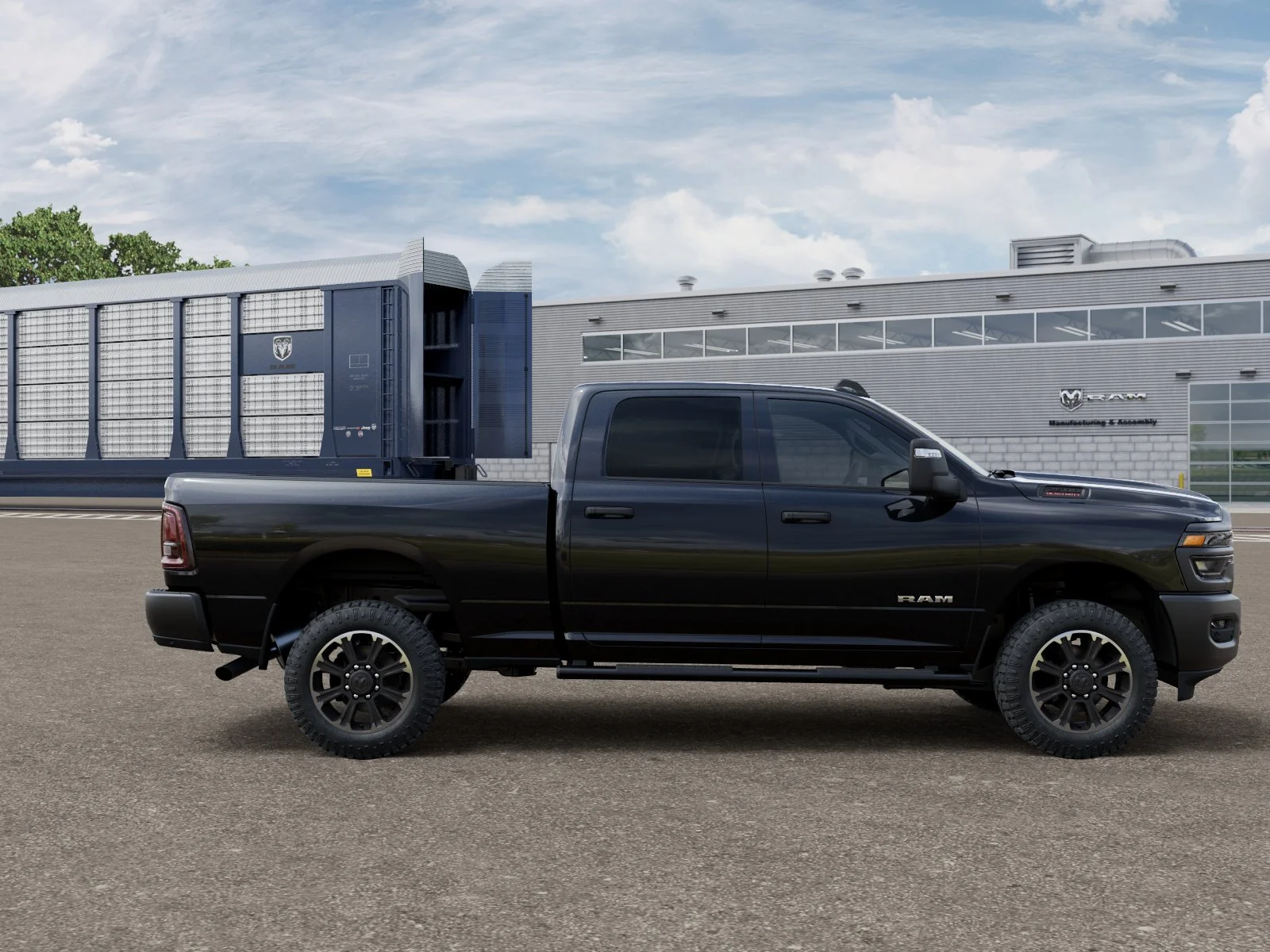 New 2027 Diamond Black Crystal Pearl-Coat Exterior Paint RAM  image 12